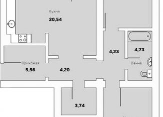 Продам 2-комнатную квартиру, 71 м2, Зеленоградск, Приморская улица, 13С, ЖК Прибалтийская ривьера