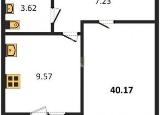 Продажа 1-комнатной квартиры, 40.3 м2, село Засечное, Соборная улица, 4, ЖК Весна