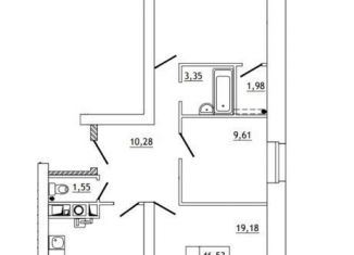 Продаю 3-комнатную квартиру, 83 м2, деревня Новосельцы, Юбилейная улица, 17