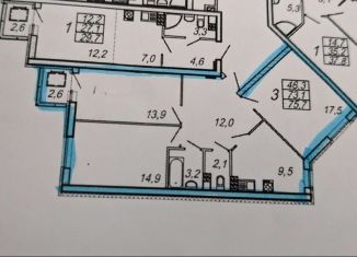 Продажа 3-ком. квартиры, 73.5 м2, Екатеринбург, улица Блюхера, 99, метро Машиностроителей