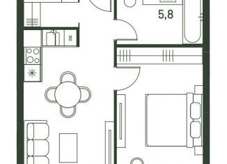 Продажа однокомнатной квартиры, 41 м2, Москва, 4-й Красногорский проезд, СЗАО