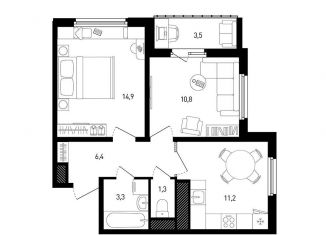 Продаю 2-ком. квартиру, 49.7 м2, Ростов-на-Дону, ЖК Пятый Элемент