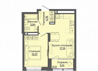 Продается 1-комнатная квартира, 41.3 м2, Екатеринбург, улица Блюхера, 26, метро Уральская