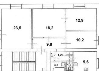 Продам 4-комнатную квартиру, 90 м2, Санкт-Петербург, Октябрьская набережная, 74к2, муниципальный округ Народный