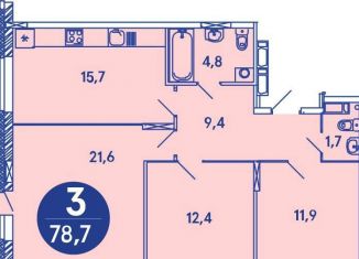 3-комнатная квартира на продажу, 41.6 м2, Пермь