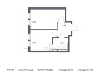 Продажа 1-комнатной квартиры, 33.3 м2, деревня Путилково