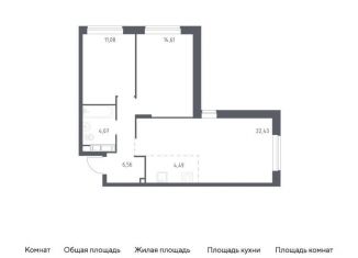 Продажа 2-комнатной квартиры, 63.2 м2, Балашиха