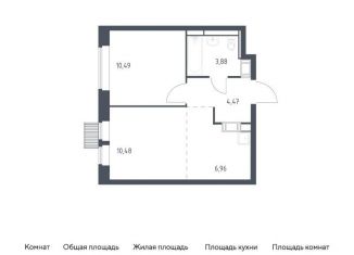Продажа 2-комнатной квартиры, 36.3 м2, Московская область