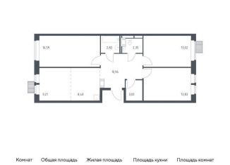 Продажа 4-комнатной квартиры, 80.2 м2, деревня Путилково