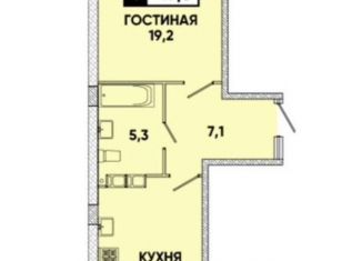 Продам 1-комнатную квартиру, 50 м2, Ставрополь, Российский проспект, 13