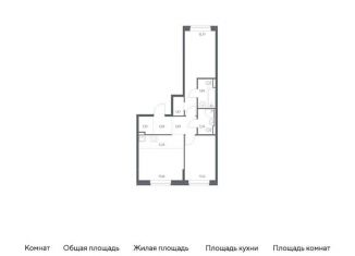 Продается 2-комнатная квартира, 61.3 м2, Санкт-Петербург, Советский проспект, 10