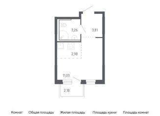 Продается квартира студия, 21.7 м2, Тюменская область, жилой комплекс Чаркова 72, 1.3