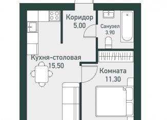 Продаю 1-комнатную квартиру, 36.9 м2, Челябинская область