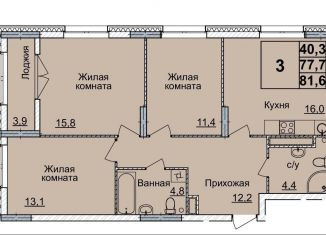 Продам 3-комнатную квартиру, 81 м2, Нижний Новгород, метро Горьковская