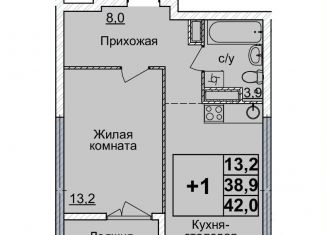 Продажа 1-комнатной квартиры, 42 м2, Нижегородская область