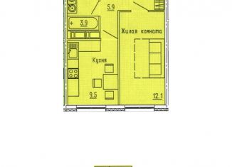 Продается 1-ком. квартира, 31.4 м2, Пензенская область, жилой комплекс Лугометрия, с15