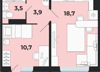 Продается 2-комнатная квартира, 36.8 м2, Новосибирская область