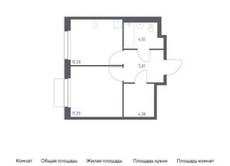 Продам однокомнатную квартиру, 35.6 м2, Москва, жилой комплекс Новое Внуково, к32