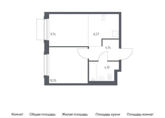 Продается 1-комнатная квартира, 35.3 м2, Москва, жилой комплекс Новое Внуково, к32