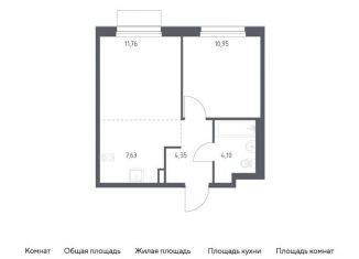 Продается 1-комнатная квартира, 38.8 м2, Москва, жилой комплекс Новое Внуково, к32