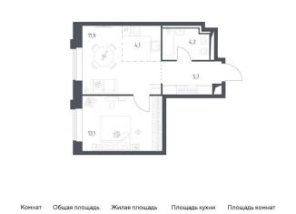 Продам двухкомнатную квартиру, 39 м2, Москва, Можайский район, Верейская улица, 41с84