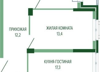 Продается 2-комнатная квартира, 63.2 м2, Краснодарский край