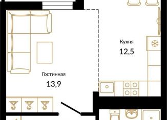 Продается однокомнатная квартира, 38.4 м2, посёлок городского типа Сириус, улица Акаций, 34к3