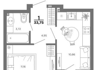 Продажа однокомнатной квартиры, 32.2 м2, Рязанская область, 5-й Новый проезд