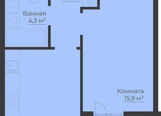 Продам 1-ком. квартиру, 42 м2, Рыбинск