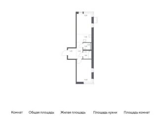 Продаю однокомнатную квартиру, 46.6 м2, дачный посёлок Кокошкино, Сентябрьская улица, 9