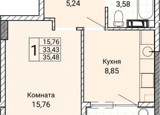 1-комнатная квартира на продажу, 35.5 м2, Севастополь, улица Братьев Манганари, 28