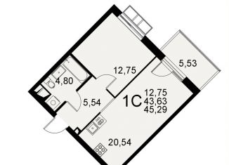 Продается 1-ком. квартира, 45.3 м2, Тула, Хлебная площадь, Центральный территориальный округ