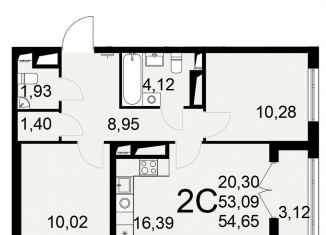 Продаю 2-комнатную квартиру, 54.7 м2, Тульская область