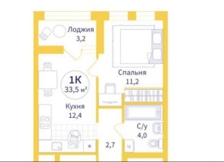 Продам 1-ком. квартиру, 33.5 м2, Екатеринбург, ЖК Астон Событие, улица Амундсена, 7