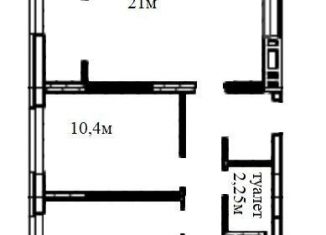 Продажа 2-комнатной квартиры, 56.9 м2, Тюмень, ЖК Европейский квартал, улица Газовиков, 34к1