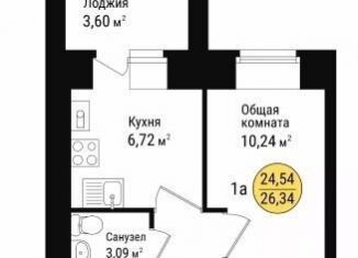 Продажа однокомнатной квартиры, 26.3 м2, село Семёновка
