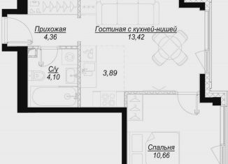 Продается однокомнатная квартира, 36.4 м2, Москва, 1-й Сетуньский проезд, вл6, ЖК Хайд