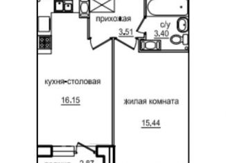 Продам 1-комнатную квартиру, 39.9 м2, Санкт-Петербург, ЖК Форест Аквилон