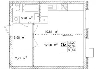 Продаю однокомнатную квартиру, 33.5 м2, Казань, улица Ярдем, 23