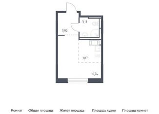 Продам квартиру студию, 21.7 м2, поселение Кокошкино, ЖК Новое Внуково, жилой комплекс Новое Внуково, к20