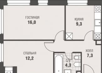 Продажа двухкомнатной квартиры, 49.1 м2, деревня Румянцево, Киевское шоссе, 22-й километр, 6Вк4