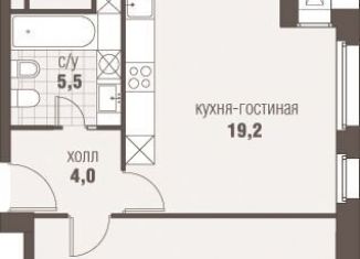 Продаю 2-комнатную квартиру, 48.9 м2, деревня Румянцево, Киевское шоссе, 22-й километр, 6Вк5