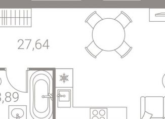 Продам квартиру студию, 31.5 м2, Москва, ЖК Лайф Варшавская, 2-й Котляковский переулок, вл1/1к4