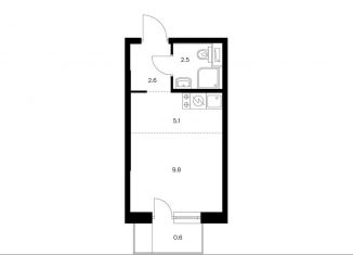 Продам квартиру студию, 20.6 м2, поселение Московский, ЖК Саларьево Парк