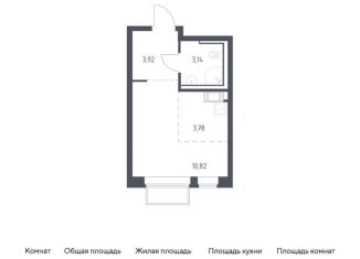 Продается квартира студия, 21.7 м2, посёлок Мирный, жилой комплекс Томилино Парк, к6.1, ЖК Томилино Парк