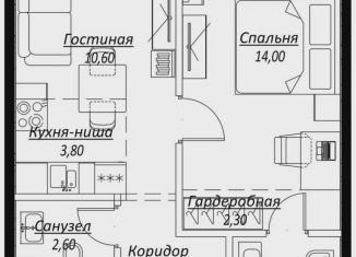 Продается однокомнатная квартира, 41.8 м2, Москва, ЖК Слава, жилой комплекс Слава, к1