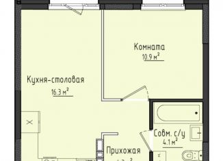 Продажа 1-комнатной квартиры, 35.6 м2, Удмуртия
