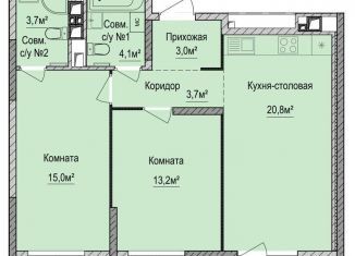 Продается 2-комнатная квартира, 63.5 м2, Ижевск, Устиновский район