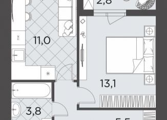 Продам 1-комнатную квартиру, 36.2 м2, Волгоград