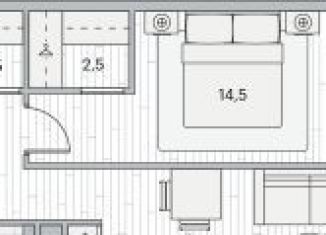 Продам 1-ком. квартиру, 42.8 м2, Москва, Береговой проезд, 3, ЖК Береговой